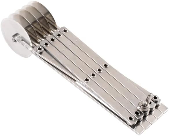 TrueCraftware- 5-Wheel Stainless Steel Adjustable Dough Divider- Pastry Cutter