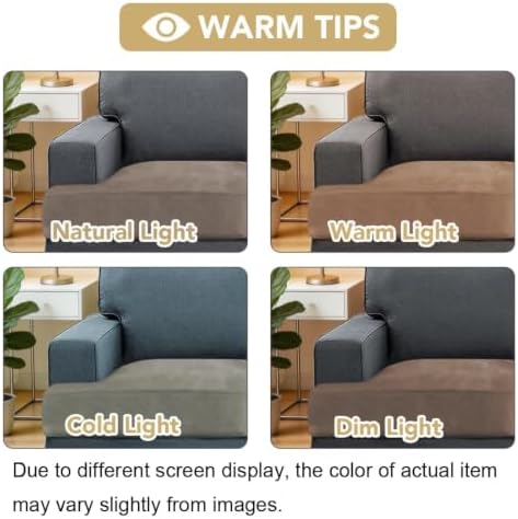 H.VERSAILTEX Stretch Velvet 2 Piece T Cushion Sofa Slipcovers - Individually ...
