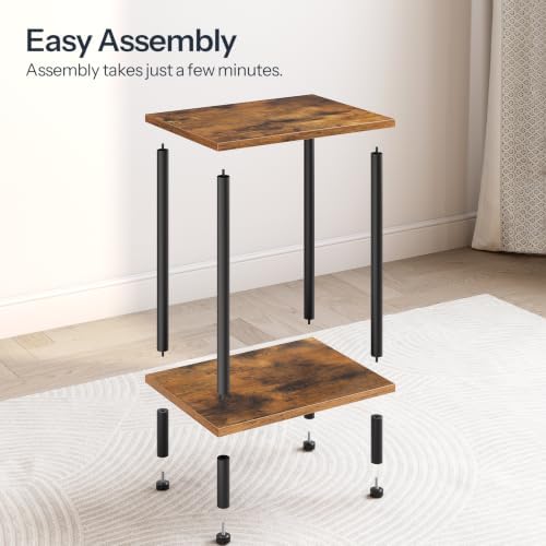 HOOBRO End Tables Set of 2, Small Side Tables, Nightstands for Small Spaces