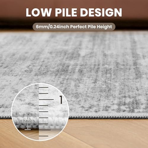 zesthome 8x10 Area Rugs for Living Room, Non-Slip Backing Washable Rug, Moder...