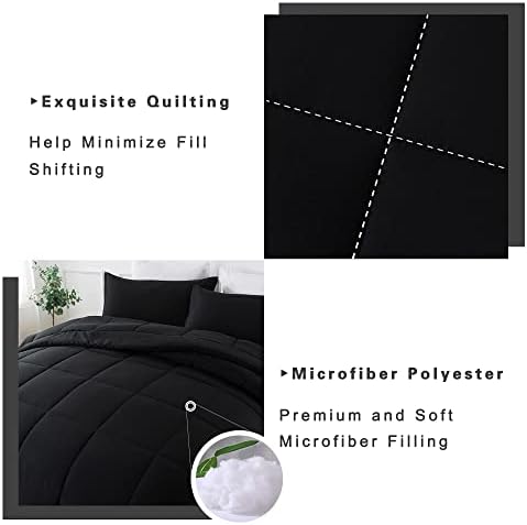 DOWNCOOL Full Size Comforter Sets -All Season Bedding Comforters with 2 Pillo...