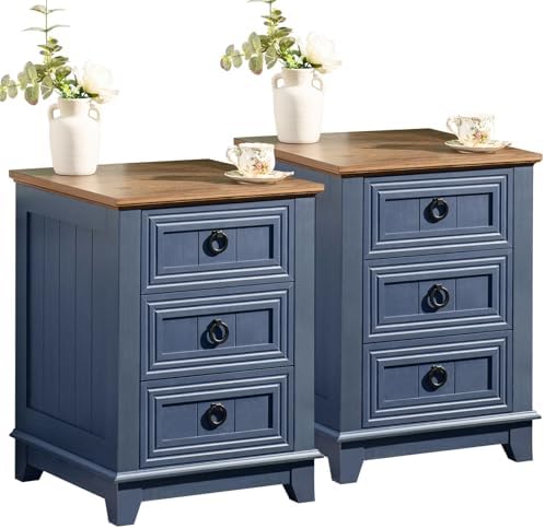 Joaxswe Farmhouse Dresser and Nightstand Set 3 for Bedroom