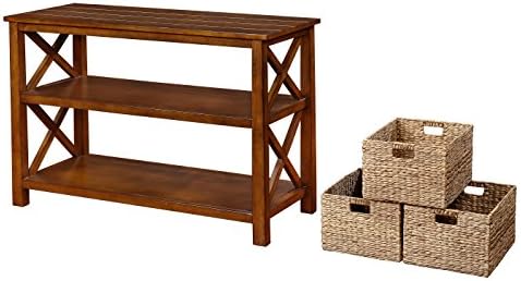 eHemco X-Side Console Sofa Table, Coffee