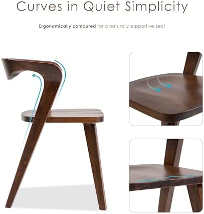 Furniture of America Nazaen III Mid-Century Modern Wood 21.5-inch Side Chairs...