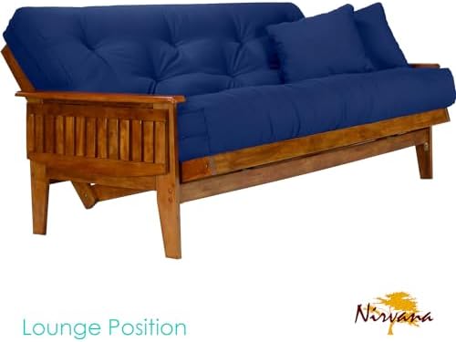 Nirvana Futons Eastridge Futon Set - Queen Size, Frame, 8" Mattress, Twi...