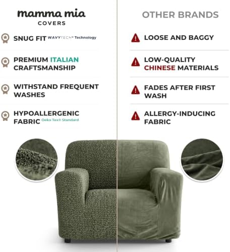 Premium Stretch Couch Covers for Sofa - Sofa Chair Cover Washable, Dogs &...