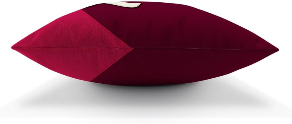 Moslion Love Pillows Quote Throw Pillow Cover Valentine's Day Pillow Case 18 x 18 inch Cotton Linen Square Cushion Home Decorative Cover Sofa Bed Red Pink