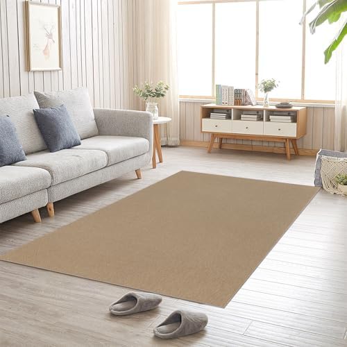 SHACOS 3x5 ft Faux Jute Woven Washable Rug