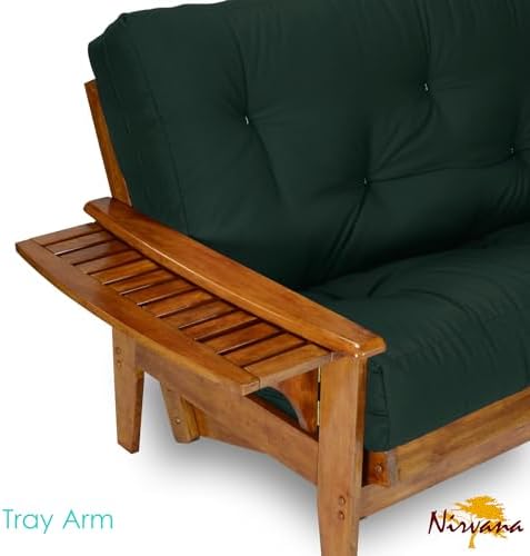 Nirvana Futons Eastridge Futon Set - Queen Size, Frame, 8" Mattress, Twi...