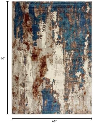 LUXE WEAVERS Modern Abstract Medium Pile Area Rug Passion 4x5