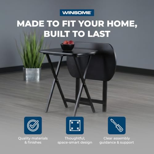 Winsome Corbett Set of 2 Oversized Foldable Snack Tables