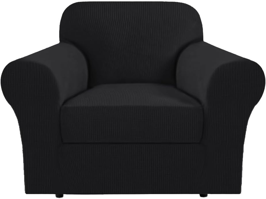 H.VERSAILTEX Stretch Armchair Covers Slipcover 2 Piece Chair Covers for Livin...