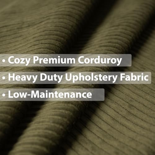 FoammaUSA Premium Corduroy Futon Couch Mattress – Made in USA 6-Inch Memory F...