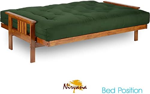 Nirvana Futons Stanford Futon Set - Full Size, Frame, 8" Mattress, Twill...