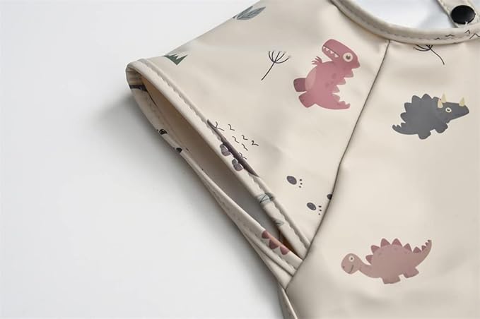 Waterproof Baby Bibs, Infant Toddler Extra Cover Feeding Bib - Image 3