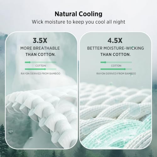 Bedsure Cooling Waffle Blanket for Hot Sleepers, Ivory, Queen, 90"x90"