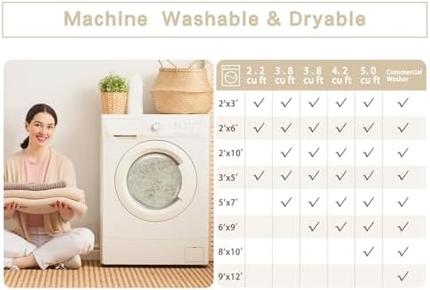 Washable Rugs 10x14 Area Rugs for Living Room,Bedroom,Dining Room Carpet