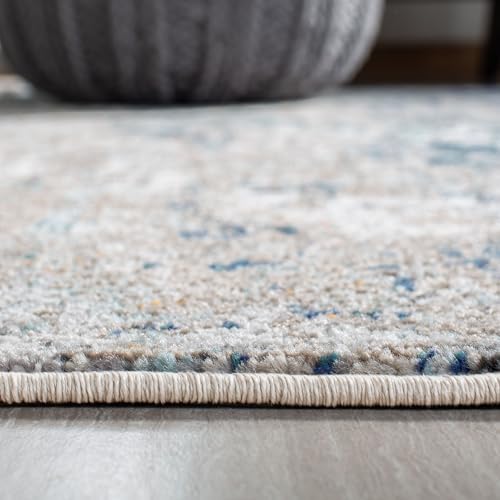 SAFAVIEH Madison Square Rug 8', Modern Grey & Blue MAD460K