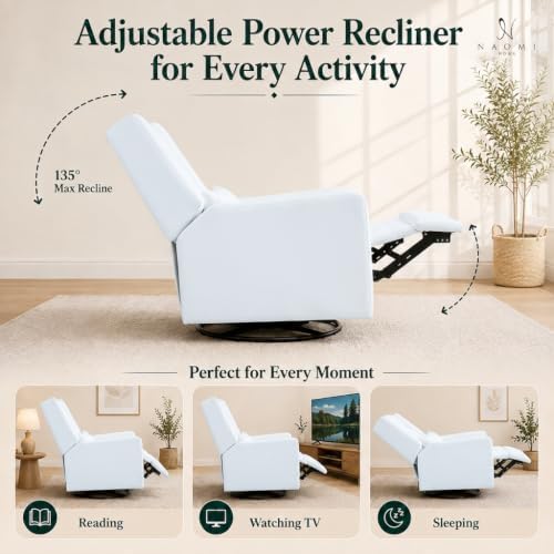 Naomi Home Tanya Luxury Motion Recliner Chair - Bright