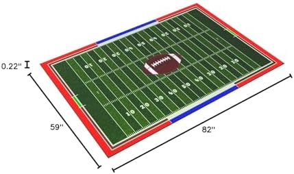 Mybecca Kids Rug American Football Field Rug 5'x7' (Approx:4'11&q...