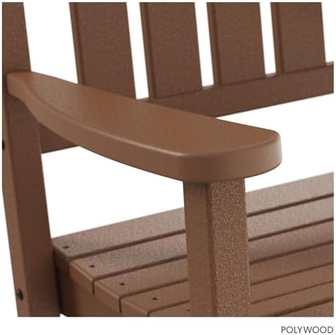 POLYWOOD Presidential Rocking Chair in Teak