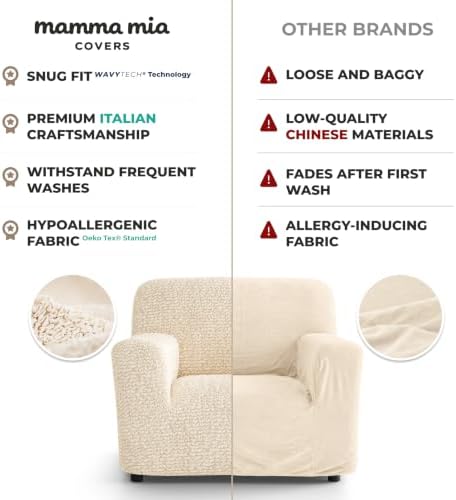 Premium Stretch Couch Covers for Sofa - Sofa Chair Cover Washable, Dogs &...