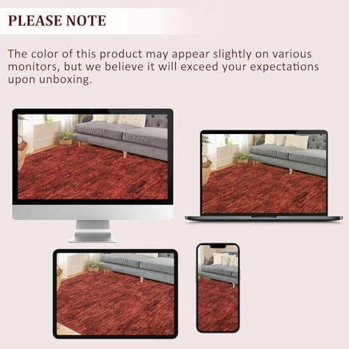 RUGSREAL Washable Rug 10x13 for Living Room Modern Abstract Area Rug Non-Slip...
