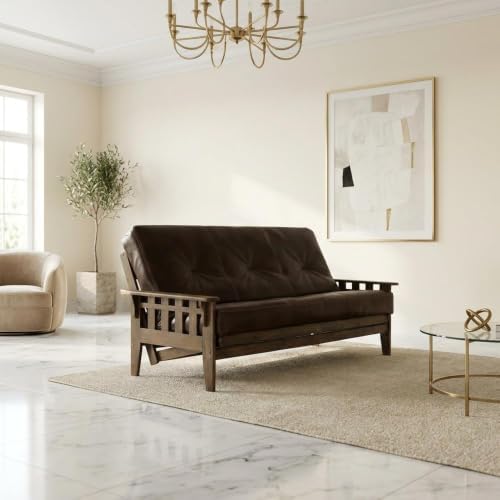 Kodiak Furniture Tucson Full Size Futon Set, Oregon Trail Java