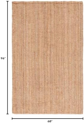 SAFAVIEH Natural Fiber Jute Area Rug 5'x8', Coastal Natural NF730C