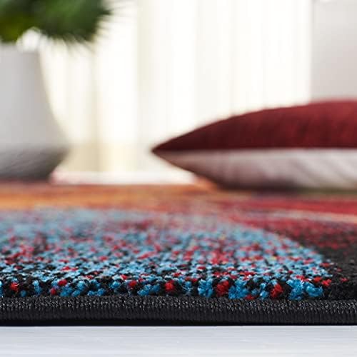 SAFAVIEH Glacier Collection Area Rug - 10'6" x 14', Red & Gr...