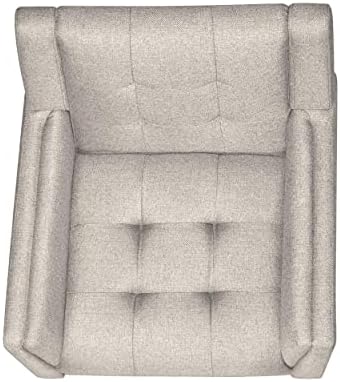 Christopher Knight Home Evelyn Mid Century Modern Fabric Arm Chair, Beige &am...
