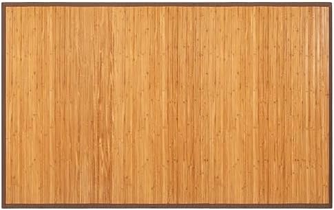 COSTWAY Bamboo Area Rug, 5'x8' Natural Bamboo Floor Mat 96"x60&q...