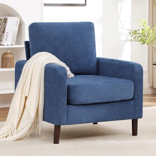 Accent Chair for Living Room, Modern Reading Chair for Bedroom, Upholstered A...