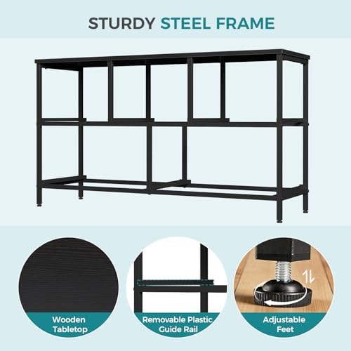 OLIXIS 5 Drawer Black Dresser for Bedroom, Closet Chest Organizer Furniture