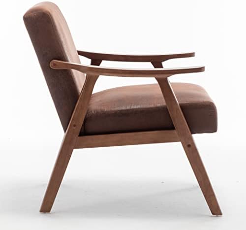 Container Furniture Direct Accent Chair with Microfiber Upholstery and Solid ...