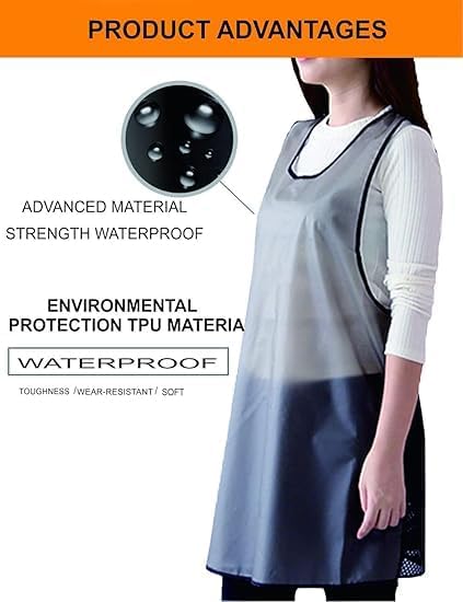 Women Home Waterproof Aprons, Cleaning Fish, Dog Grooming, Cute Dishwashing - Image 3