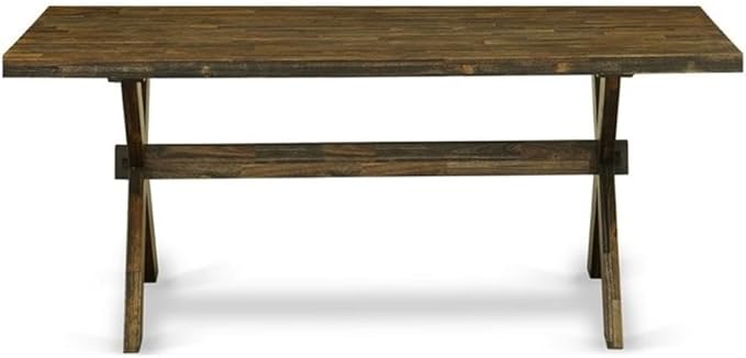 East West Furniture XT777 X-Style Mid-Century Modern Dining Table - a Rectang...