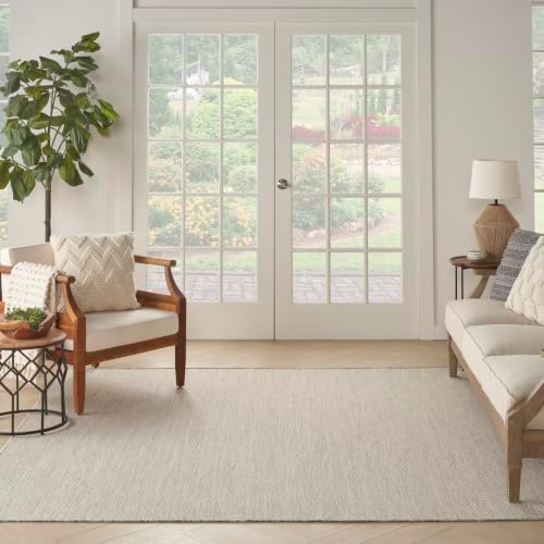 Nourison Home Courtyard 8' x Square Indoor/Outdoor Serged Edges Square Ar...