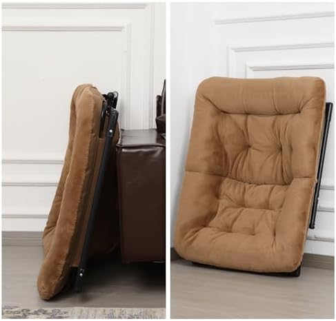 Comfy Saucer Chair for Adults, Soft Faux Fur Bedroom Chair, Accent Dorm Chair...
