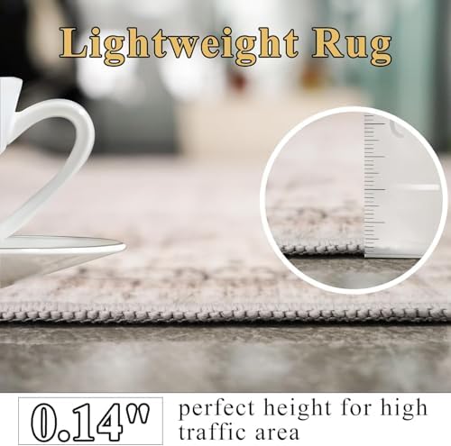 12x12 Square Area Rug: 12ft Square Washable Living Room Rugs Ultra Thin Soft ...