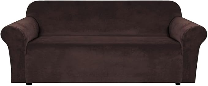 H.VERSAILTEX Stretch Velvet Sofa Covers Large Couch Covers Sofa Slipcovers by HVERSAILTEX