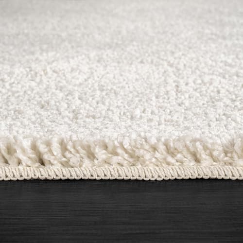 Area Rug 6x9 Bone Washable Indoor Rug Solid Non Slip Easy to Clean Non Sheddi...