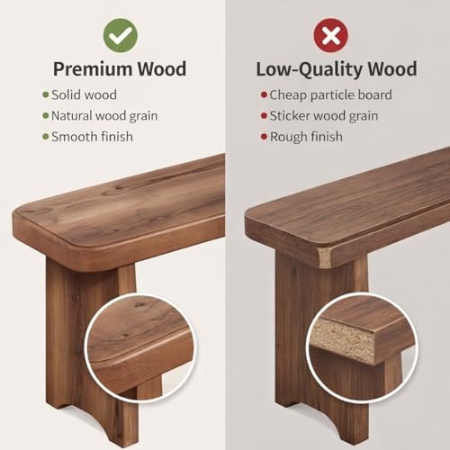 24" 31" 35" 39" 47" 59" Wooden Entryway Bench, ...