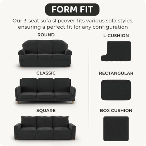 PAULATO BY GA.I.CO. Stretch Armchair Cover - Sofa Slipcover - Loveseat Slipco...