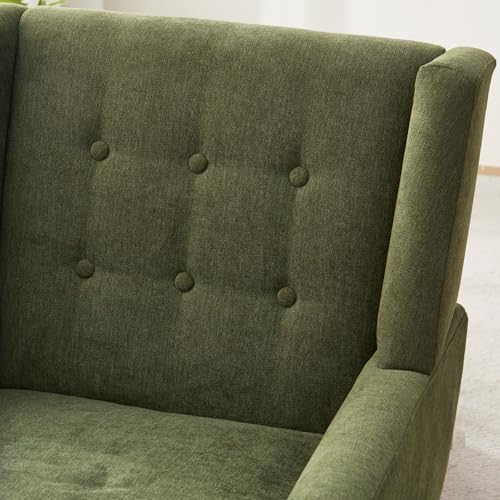 HUIMO Accent Chair for Living Room,Upholstered Button Fabic Armchair Chair