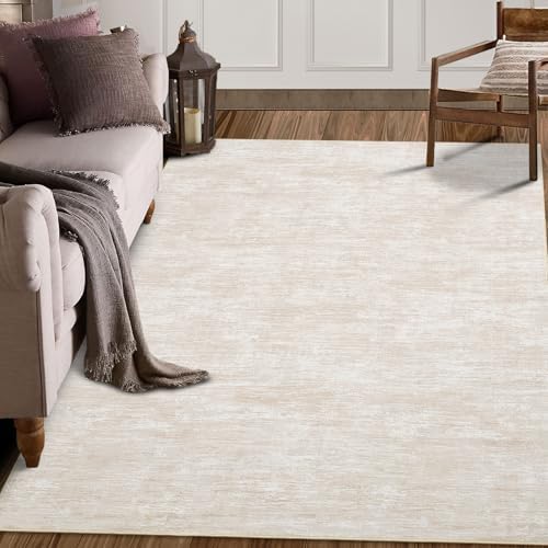 RUGSREAL Living Room Area Rug 9x12 Machine Washable Rug Non-Slip Stain Resist...