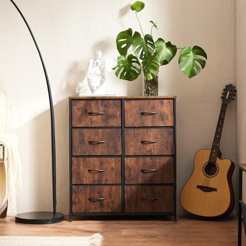 Sweetcrispy Dresser for Bedroom with 8 Drawers, Large Storage Tower