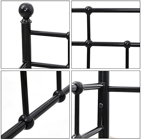 HOMERECOMMEND Metal Daybed Frame Twin Size,Black