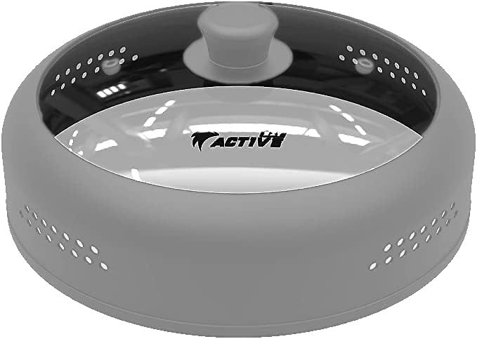 Microwave Cover for Food, Silicone and Glass Splatter Guard Lid for by EZYACTIVE