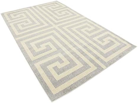 Unique Loom Athens Collection Classic Geometric Modern Border Design Area Rug...